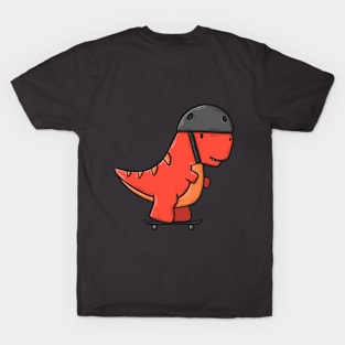 Skateboarding T-Rex T-Shirt